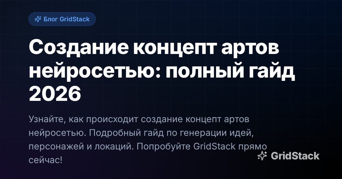 Создание концепт артов нейросетью: полный гайд 2026