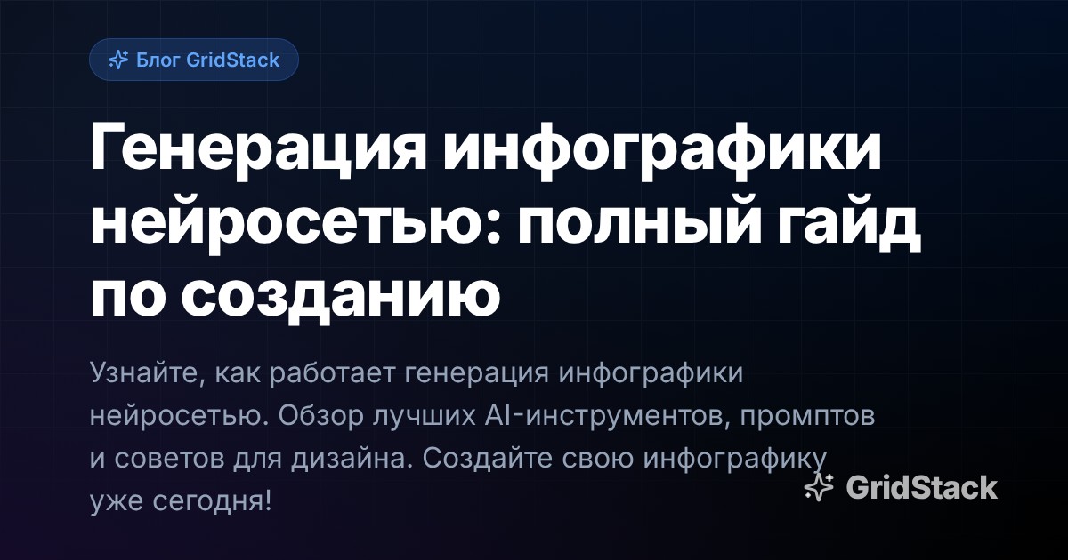 Генерация инфографики нейросетью: полный гайд по созданию