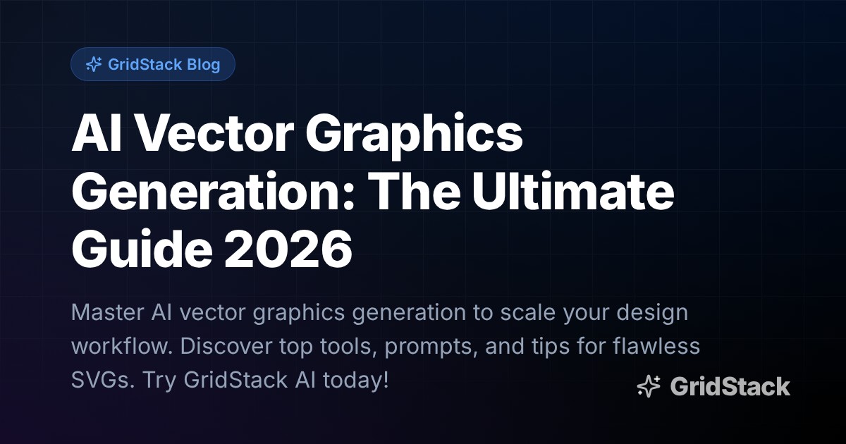 AI Vector Graphics Generation: The Ultimate Guide 2026