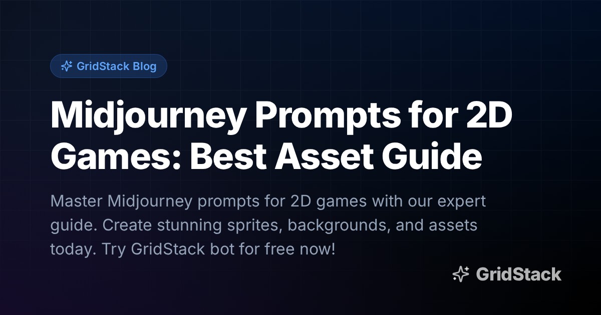 Midjourney Prompts for 2D Games: Best Asset Guide