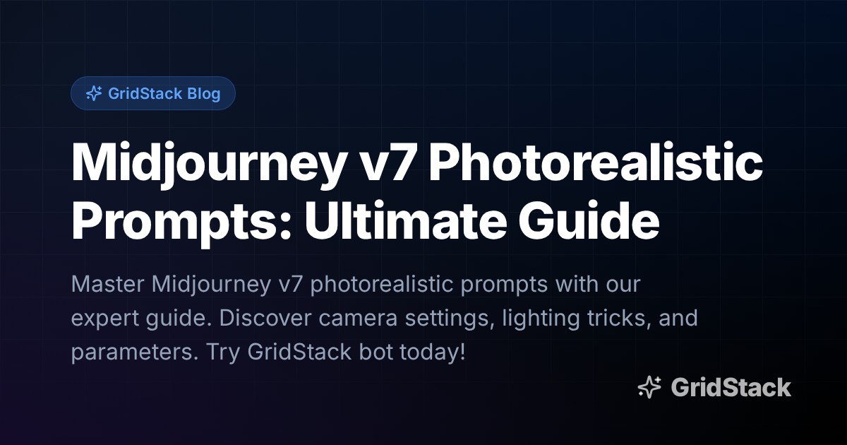 Midjourney v7 Photorealistic Prompts: Ultimate Guide